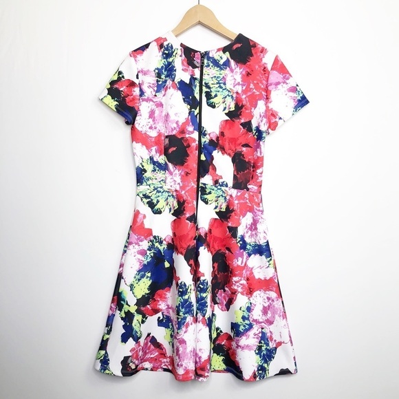 Milly X Design Nation Rosabella fit and flare floral print mini dress - Picture 3 of 13
